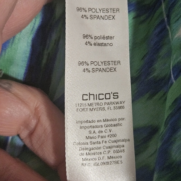 Chico accordion style midi to maxi skirt size 3 = large see pics - Picture 9 of 14